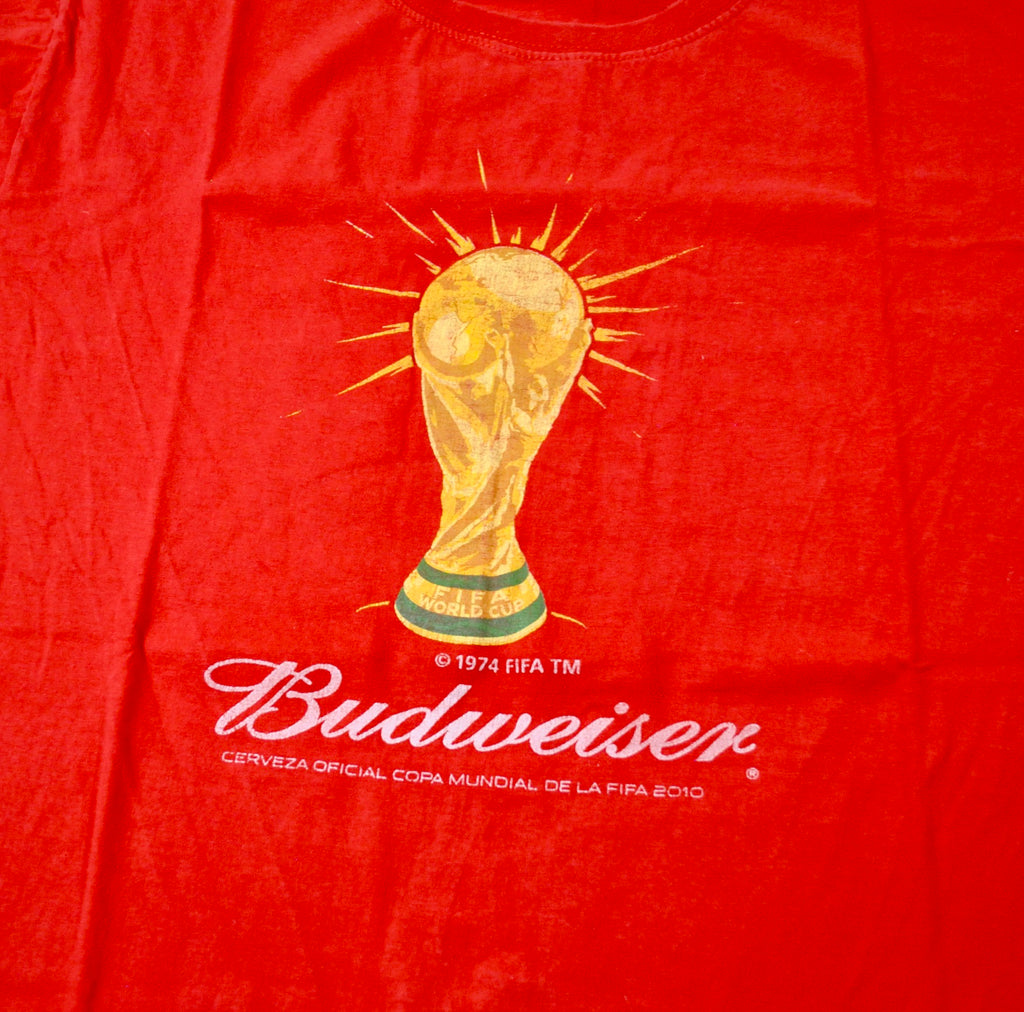 Budweiser World Cup Shirt Size Large – Yesterday's Attic