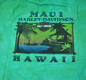 Vintage Harley Davidson Maui Hawaii Shirt Size X-Large