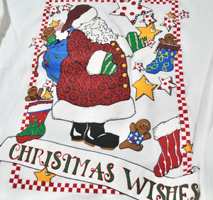 Vintage Christmas Santa Sweatshirt Size Medium