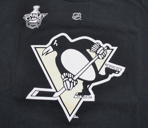 Vintage Pittsburgh Penguins Marc Fleury 2008 Stanley Cup Shirt Size X-Large
