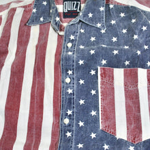 Vintage Quizz USA Button Shirt Size Large