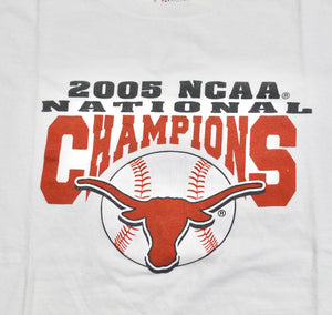 Vintage Texas Longhorns 2005 National Champions Baseball Shirt Size X-Large