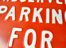Vintage Texas Longhorns Parking Metal Sign