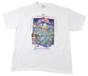 Vintage 1996 Atlanta Olympics Looney Tunes Shirt Size Large