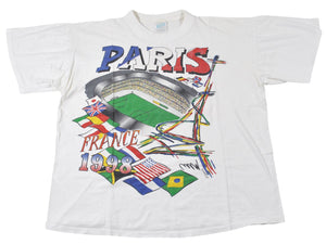 Vintage World Cup 1998 France Paris Shirt Size Medium