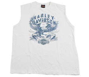Vintage Harley Davidson Temple Texas Cut Sleeves Shirt Size X-Large