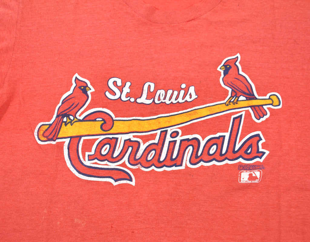 Vintage St Louis Cardinals Baseball T-Shirt Size Large Red 1987 80s ML –  Throwback Vault