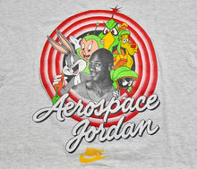 Vintage Michael Jordan Looney Tunes Nike Gray Tag Crop Shirt Size Large