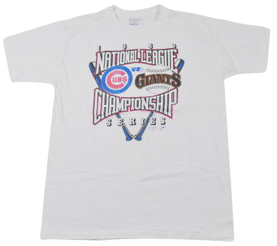 Vintage Chicago Cubs San Francisco Giants 1989 NL Championship Shirt Size Large
