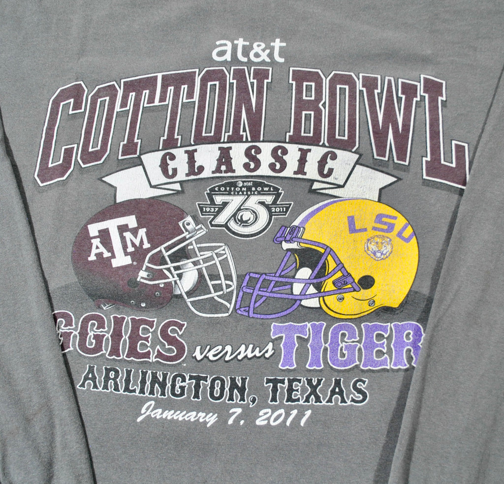 Vintage Texas A&M Aggies LSU Tigers Cotton Bowl Shirt Size X-Large