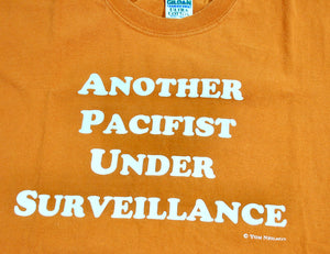 Vintage Tom Neilson Another Pacifist Under Surveillance Shirt Size Medium