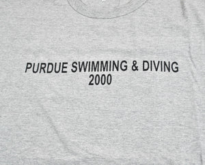 Vintage Purdue Boilermakers 2000 Swimming Shirt Size X-Large