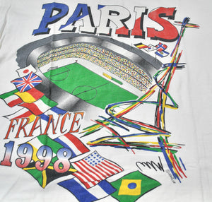 Vintage World Cup 1998 France Paris Shirt Size Medium