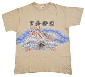 Vintage Taos New Mexico White Water Rafting Shirt Size Large