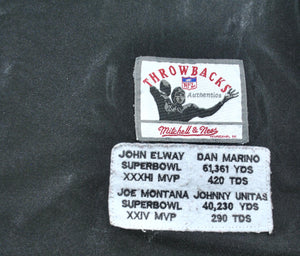 Vintage Quarterbacks of the Century John Elway Dan Marino Joe Montana Johnny Unitas Jersey Size 2X-Large