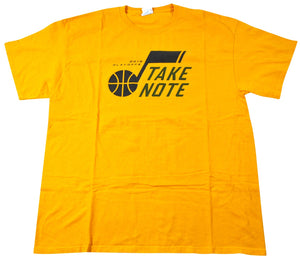 Utah Jazz Take Note 2018 Playoffs Shirt Size X-Large