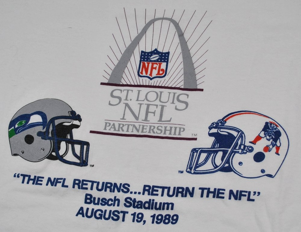 Vintage Seattle Seahawks New England Patriots 1989 Return of the NFL S –  Yesterday's Attic