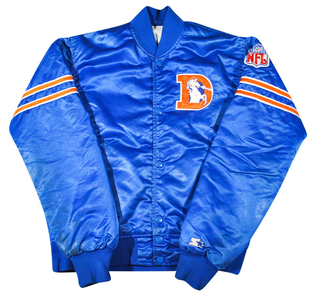 Size M. Vintage 80s Orange Broncos Denver Starter Jacket Made 