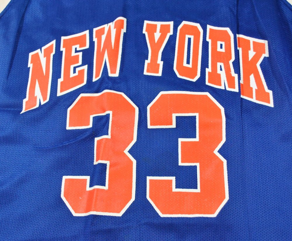 Vintage Champion Brand New York Knicks Patrick Ewing Jersey Size X