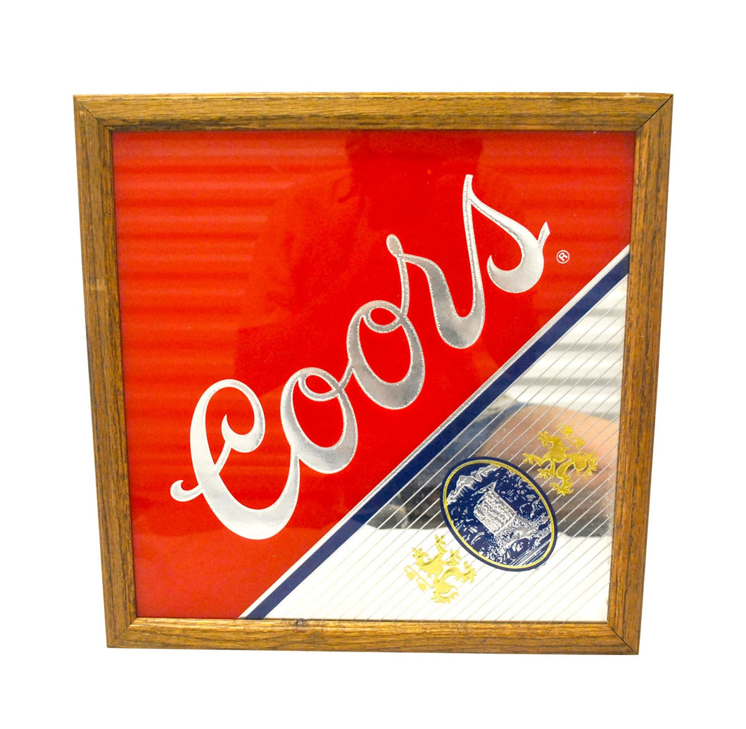 Vintage Coors 90s Framed Mirror