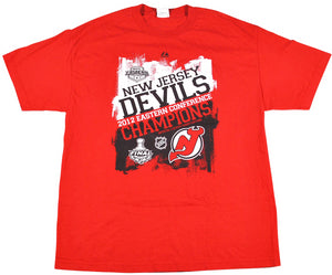 Vintage New Jersey Devils 2012 Eastern Conference Champions Shirt Size X-Large