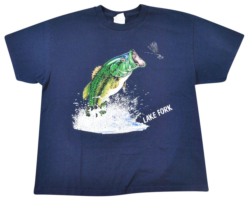 Vintage Bass Lake Fork Fishing Shirt Size Large – Yesterday's Attic