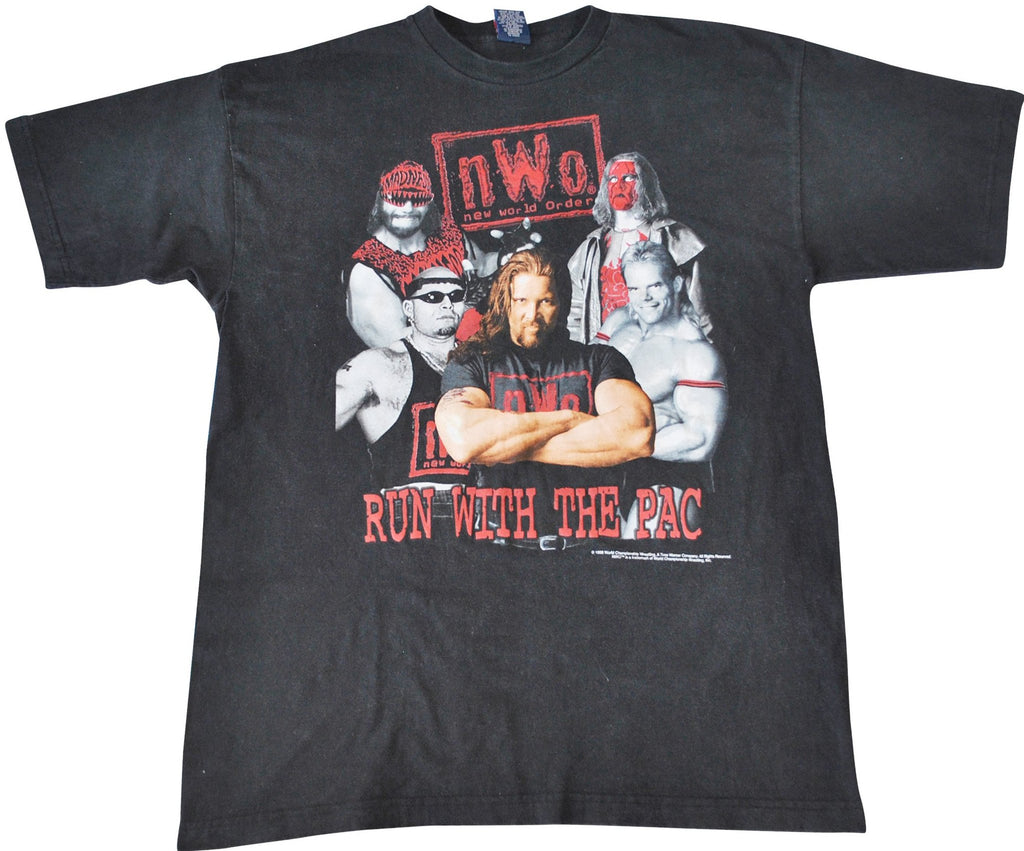 nWo RUN WITH THE PAC Tシャツ 1998年製 Original vintage 1998 NWO Run With The Pac WCW Shirt | WyCo