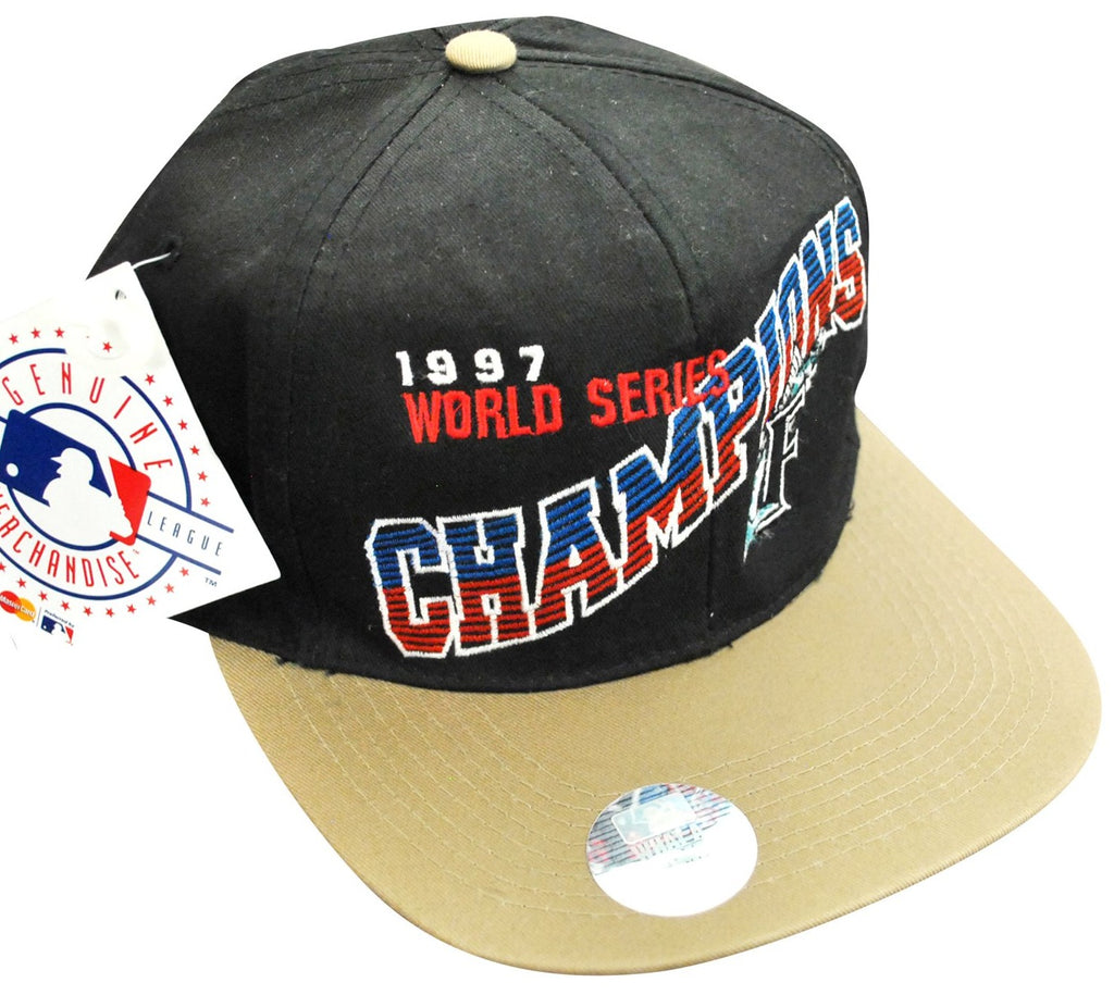 FLORIDA MARLINS VINTAGE 1997 NATIONAL LEAGUE CHAMPIONS STARTER SNAPBAC -  Bucks County Baseball Co.