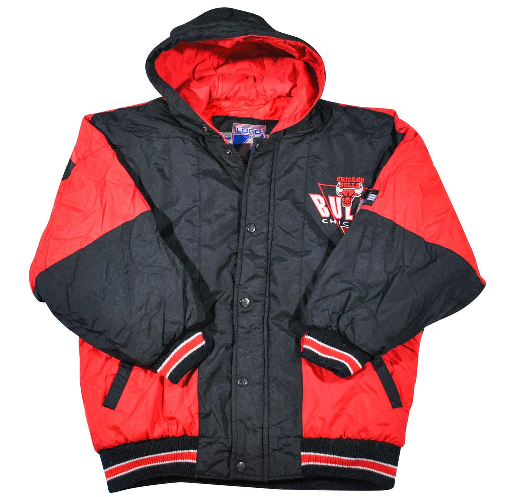 Vintage chicago Bulls Logo 7 puffer 2024 Jacket