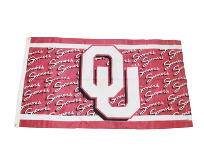 Vintage Oklahoma Sooners 90s Flag