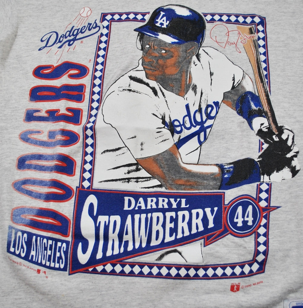 Vintage Los Angeles Dodgers Darryl Strawberry Shirt Size Small
