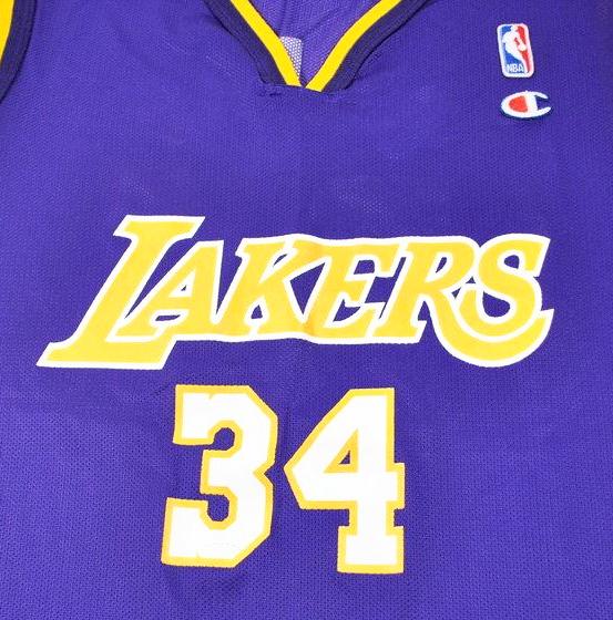Vintage Champion Brand Los Angeles Lakers Shaquille O'Neal Jersey Size –  Yesterday's Attic