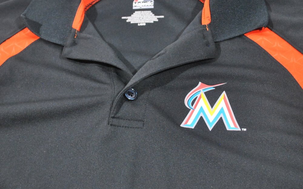 Miami Marlins Polo Size Large – Yesterday's Attic