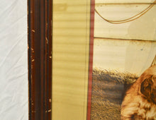 Vintage Dogs Framed Glass Picture