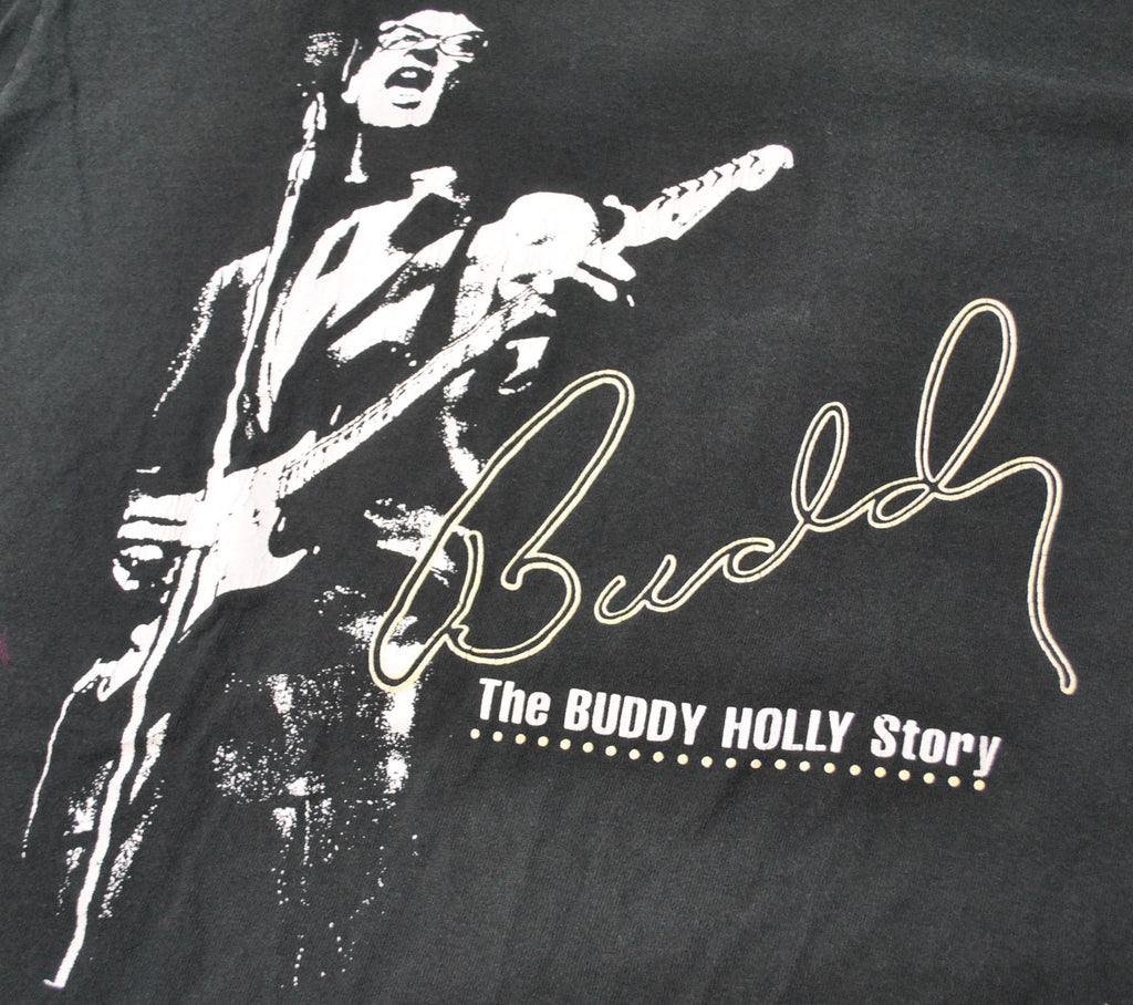 The Buddy Holly Story Tee 90s サイズXL Large 90's the Buddy Holly Story Men's T Shirt Blue White