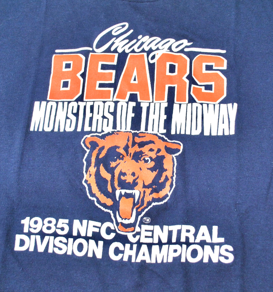 Just got a 1985 Bears NFC Central Champions shirt while thrifting. I live  in FL so I'm pretty happy with it : r/CHIBears