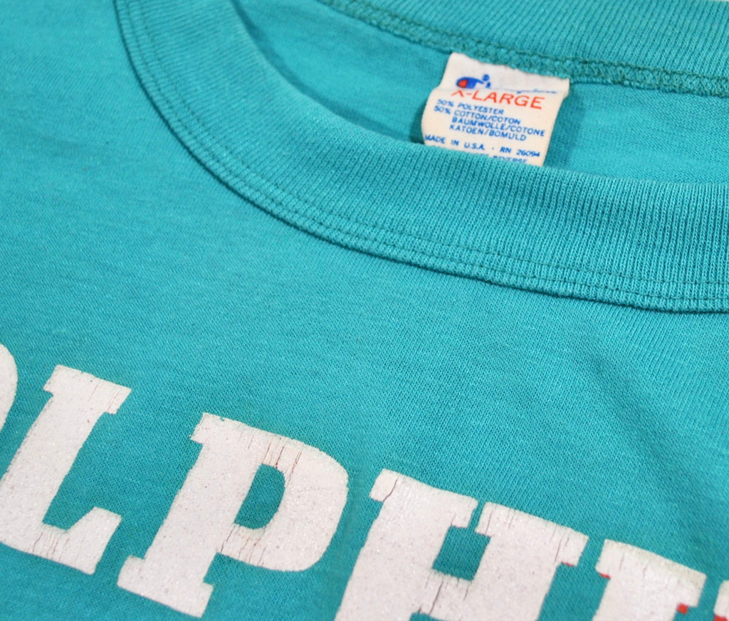 champion Miami dolphins 80s フットボールシャツ xl champion Miami dolphins 80s フットボールシャツ xl - メルカリ