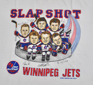 Vintage Winnipeg Jets 1989 Shirt Size Medium
