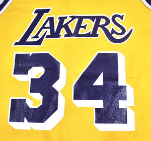 Vintage Champion Brand Los Angeles Lakers Shaquille O'Neal Jersey Size Large