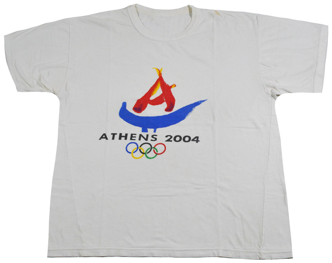 Vintage Athens 2004 Olympic Shirt Size Large