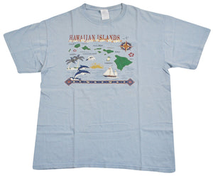 Vintage Hawaiian Islands Shirt Size Large