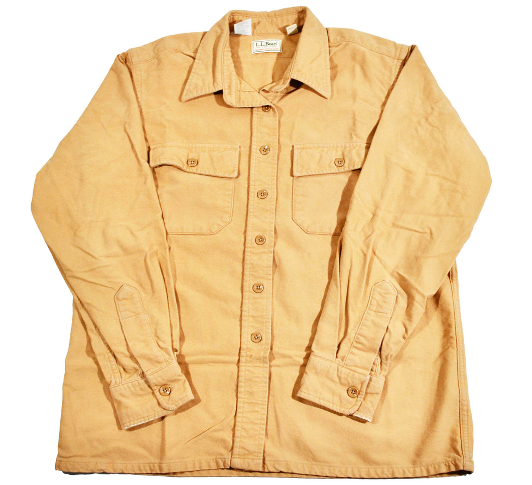 Vintage L.L. Bean Chamois Cloth Button Shirt Size Women's Large(16)