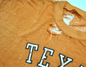 Vintage Texas Longhorns 70s Thrashed Shirt Size Large