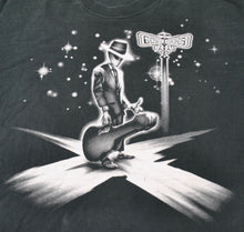 Vintage Alien Cosmic Crossroads Band 1997 Liquid Blue Shirt Size X-Large