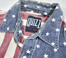 Vintage Quizz USA Button Shirt Size Large