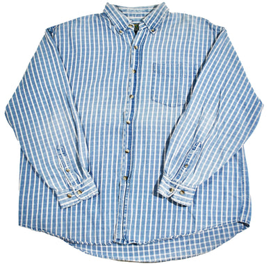 Vintage Salmon River Button Shirt Size X-Large