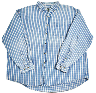 Vintage Salmon River Button Shirt Size X-Large