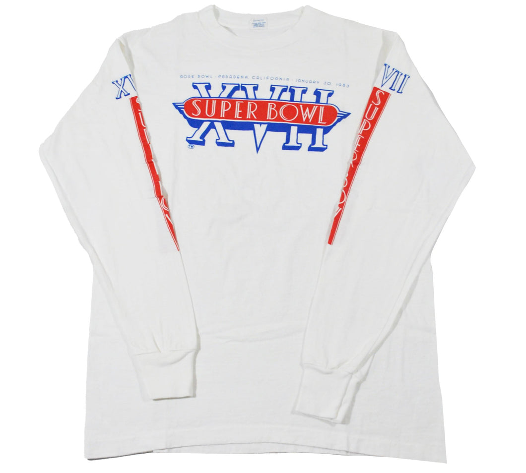 Vintage Super Bowl XVII 1983 Logo 7 Shirt Size Large