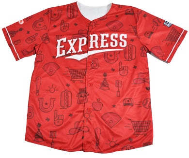 Texas Rangers Round Rock Express Reversible Jersey Size X-Large