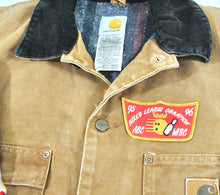 Vintage Carhartt Patched Blanket Lined Jacket Size Medium